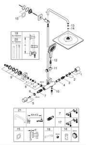 GROHE 26652000 - Sprchový systém RAINSHOWER SMARTACTIVE 310 450 mm lesklý chrom