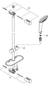 GROHE 27226001 - Sprchový set EUPHORIA 110 Massage 900 mm lesklý chrom