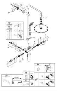 GROHE 26075DL0 - Sprchový systém EUPHORIA SYSTEM 310 bronzová