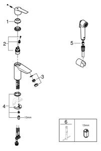 GROHE 231232433 - Umyvadlová baterie START DN 15 velikost S černá