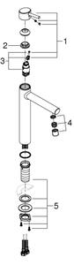 GROHE 23920001 - Umyvadlová baterie CONCETTO velikost XL lesklý chrom