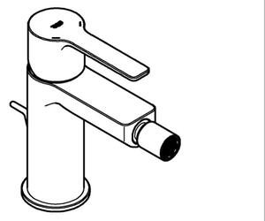 GROHE 33848001 - Bidetová baterie LINEARE DN 15 lesklý chrom