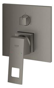 Sprchová a vanová baterie GROHE Eurocube bez podomítkového tělesa kartáčovaný Hard Graphite 24094AL0