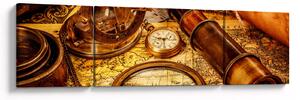 Obraz - Historické pomůcky námořníků (170x50 cm)