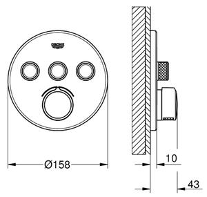 GROHE 29146000 - Baterie SMARTCONTROL lesklý chrom