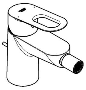 GROHE 23338000 - Bidetová baterie BAULOOP lesklý chrom