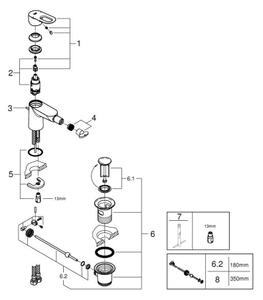 GROHE 23338000 - Bidetová baterie BAULOOP lesklý chrom