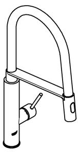 GROHE 31491DC0 - Dřezová baterie CONCETTO DN 15 nerez