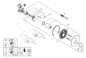 GROHE 33305002 - Vanová baterie DN 15 lesklý chrom