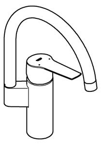 GROHE 30469000 - Dřezová baterie START vysoká výpusť lesklý chrom