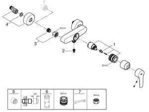 GROHE 322792432 - Sprchová baterie START DN 15 černá