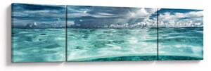 Obraz - Pohled pod mořskou hladinu (170x50 cm)