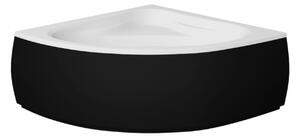 Besco Krycí panel k akrylátové symetrické vaně Mia Black P 120x120 (130x130, 140x140), černý Barva: Černá mat, Rozměry (cm): 120x120