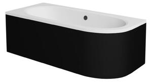Besco Krycí panel k asymetrické vaně Avita Black P 150x75 (160x75, 170x75, 180x80), černý Barva: Černá mat, Rozměry (cm): 150x75