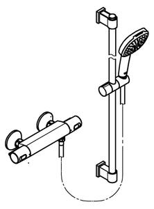 GROHE 34855003 - Termostatická sprchová baterie PRECISION TREND 150 mm chrom