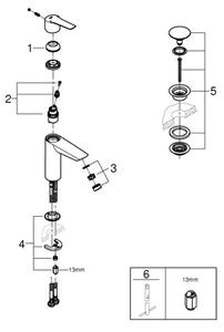 GROHE 242042432 - Umyvadlová baterie START velikost M černá