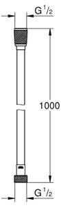 GROHE 22111000 - Sprchová hadice VITALIOFLEX SILVER 1000 mm