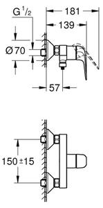 GROHE 24333001 - Sprchová baterie SWIFT DN 15 lesklý chrom