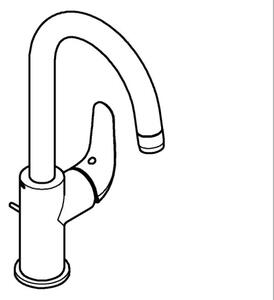 GROHE 24330001 - Umyvadlová baterie EUROSMART velikost L lesklý chrom