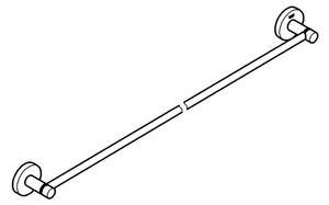 GROHE 411872430 - Držák na osušky START 854 mm černá