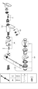 GROHE 24196001 - Umyvadlová baterie START velikost S lesklý chrom
