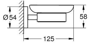 GROHE 411932430 - Miska na mýdlo START černá