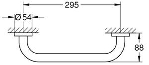 GROHE 41189000 - Madlo START 349 lesklý chrom