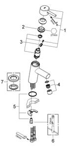 GROHE 3224010E - Umyvadlová baterie CONCETTO DN 15 lesklý chrom