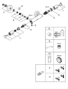 GROHE 34773000 - Termostatická sprchová baterie PRECISION GET DN 15 lesklý chrom