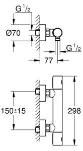 GROHE 34773000 - Termostatická sprchová baterie PRECISION GET DN 15 lesklý chrom