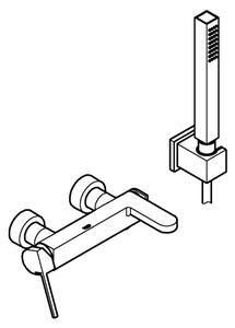 GROHE 33547003 - Vanová baterie PLUS lesklý chrom