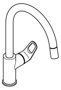 GROHE 30569000 - Dřezová baterie START FLOW 357 mm lesklý chrom