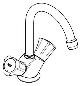 GROHE 21375001 - Umyvadlová baterie COSTA L lesklý chrom