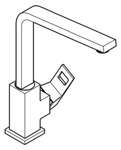 GROHE 31255000 - Dřezová baterie EUROCUBE lesklý chrom