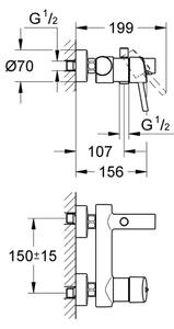 GROHE 32211001 - Vanová baterie CONCETTO DN 15 lesklý chrom