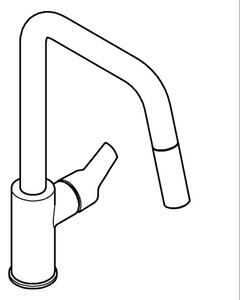 GROHE 30631000 - Dřezová baterie QUICKFIX START 362 mm lesklý chrom