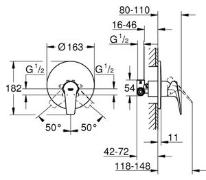 GROHE 29116000 - Sprchová baterie START FLOW lesklý chrom