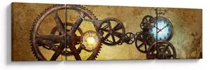 Obraz strojků historických hodin (170x50 cm)