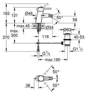 GROHE 32208001 - Bidetová baterie CONCETTO DN 15 lesklý chrom