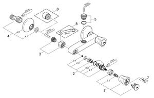GROHE 26009001 - Sprchová baterie COSTA L DN 15 lesklý chrom