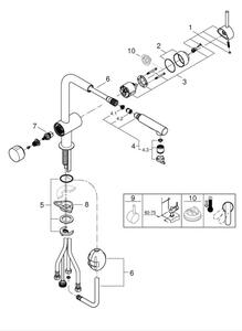 GROHE 31558GN0 - Dřezová baterie A zlatá