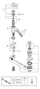 GROHE 23770000 - Bidetová baterie START FLOW lesklý chrom