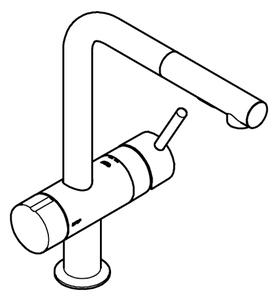 GROHE 31558GN0 - Dřezová baterie A zlatá