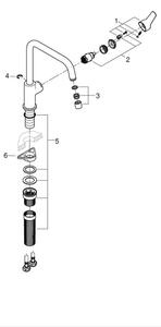 GROHE 30470DC0 - Dřezová baterie START 310 mm nerez