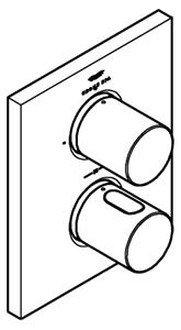 GROHE 27618000 - Termostatická krytka GROHTHERM F lesklý chrom