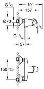 GROHE 23771000 - Sprchová baterie START FLOW lesklý chrom