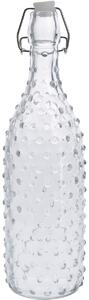 Skleněná láhev s uzávěrem Dots 1 l