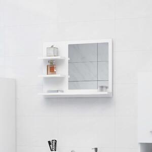 Koupelnové zrcadlo bílé 60 x 10,5 x 45 cm dřevotříska