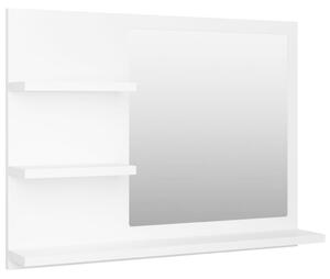Koupelnové zrcadlo bílé 60 x 10,5 x 45 cm dřevotříska