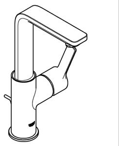 GROHE 23296001 - Umyvadlová baterie LINEARE velikost L lesklý chrom